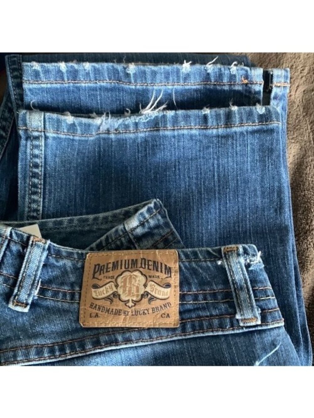 Lucky Brand Womens Size 6 / 28 Bootcut Wonder Jeans American Made Blue Denim - Picture 12 of 14